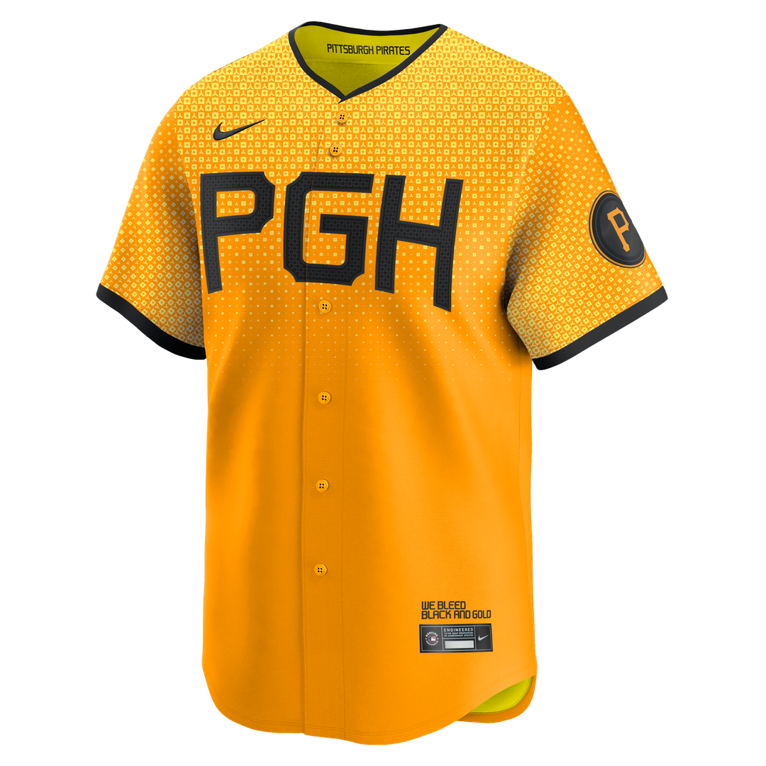 Pittsburgh Pirates Oneil Cruz Nike Gold City Connect Limited Jersey