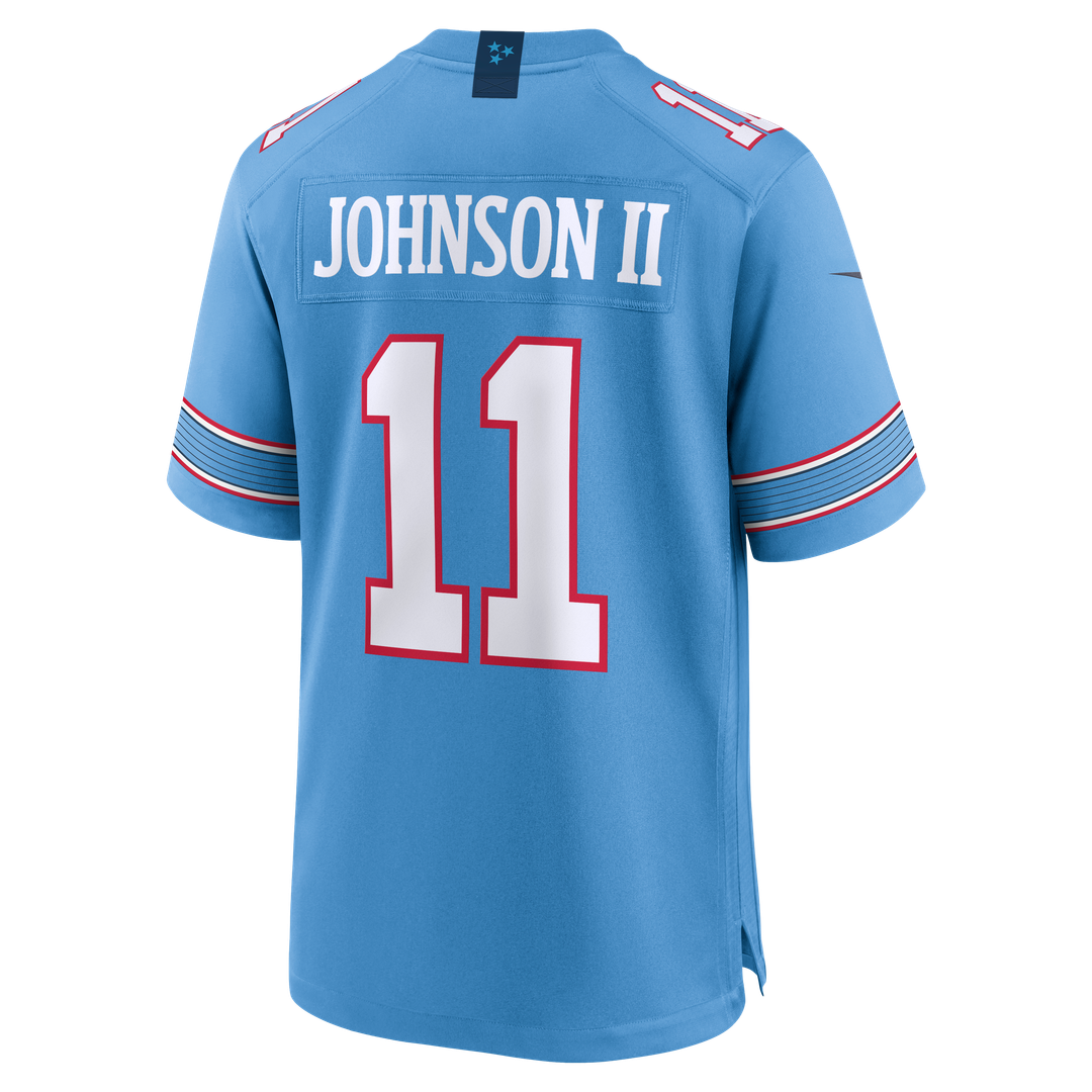 Tennessee Titans Jermaine Johnson II Nike Light Blue Team Game Jersey