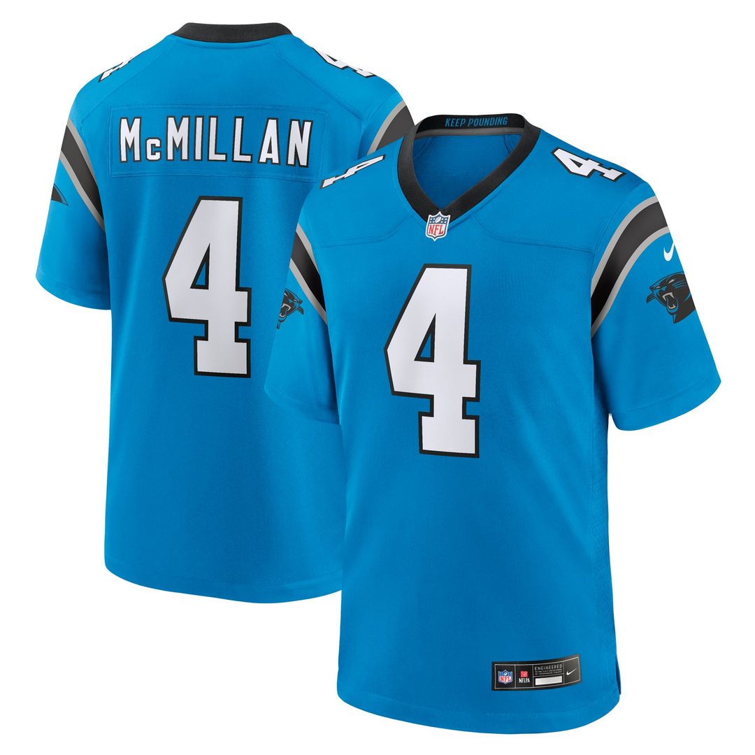 Carolina Panthers Tetairoa McMillan Nike Black Team Game Jersey