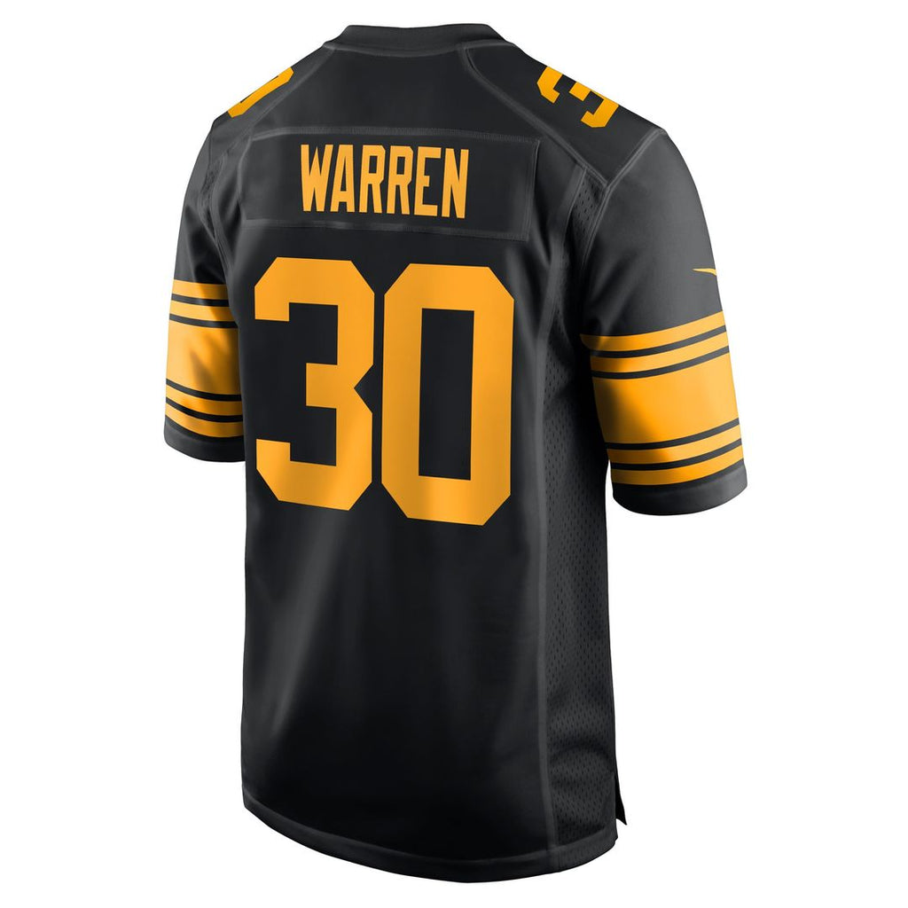 Pittsburgh Steelers Jaylen Warren Nike Black Alternate Game Jersey