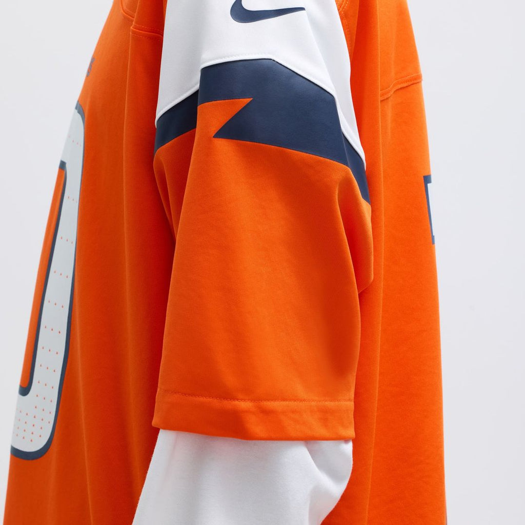 Denver Broncos Bo Nix Nike Orange Player Game Jersey