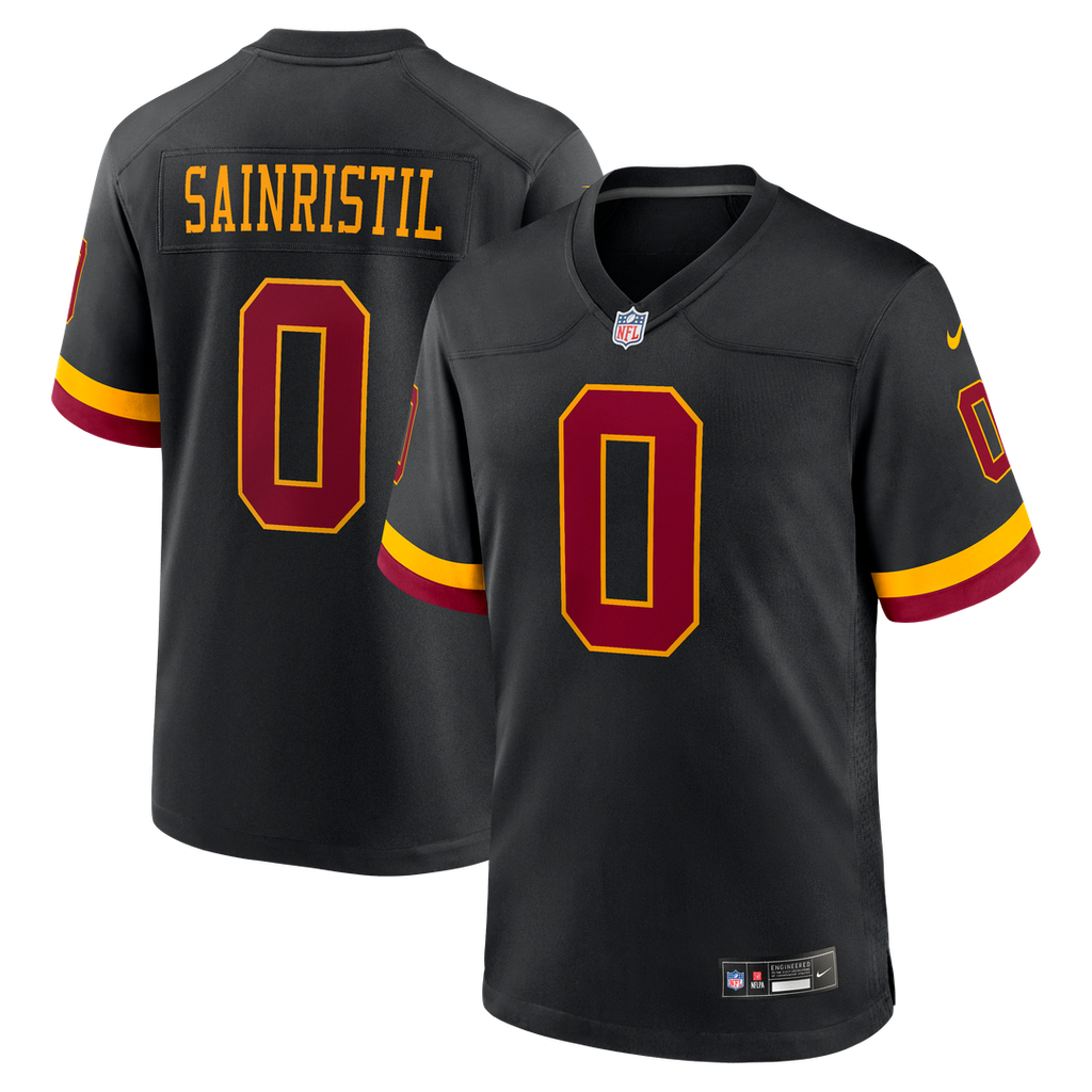 Washington Commanders Mike Sainristil Nike Black Hail Raiser Alternate Game Jersey