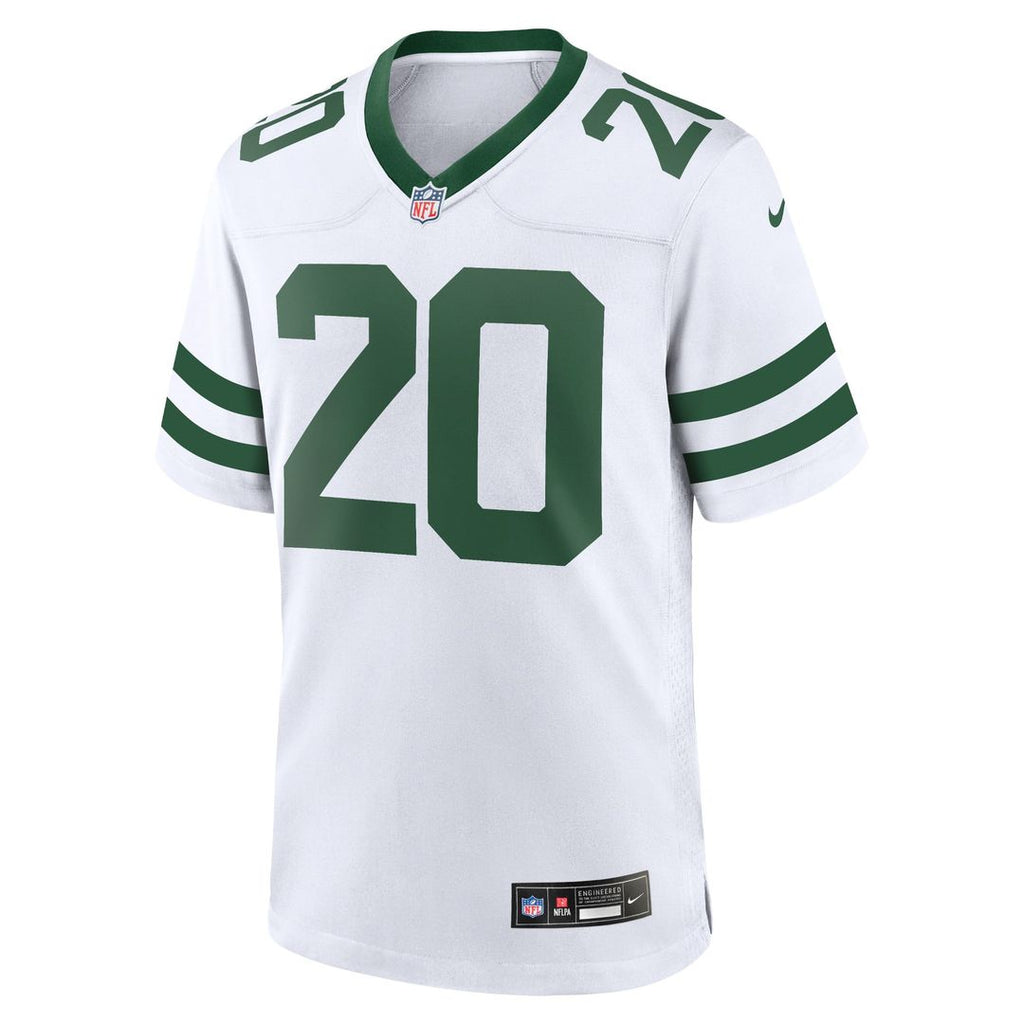 New York Jets Breece Hall Nike Legacy Black Alternate Game Jersey