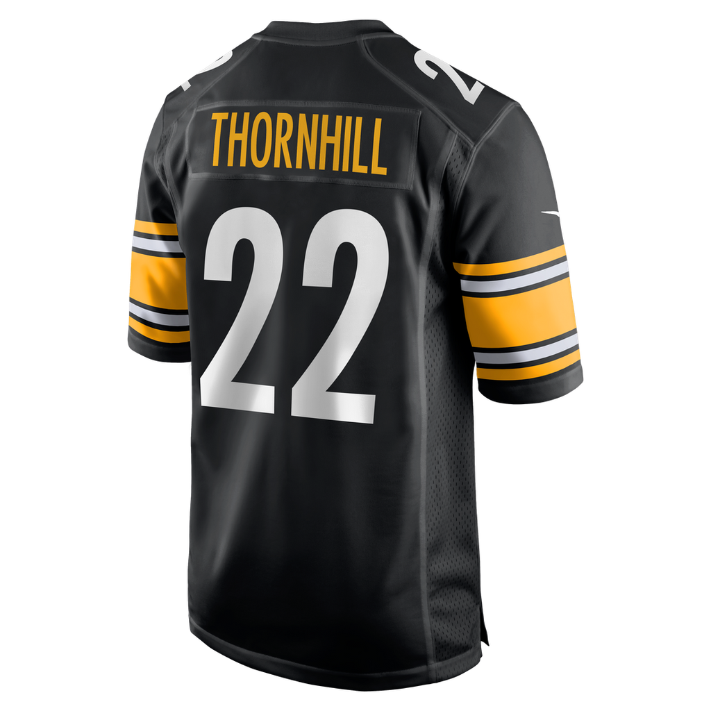 Pittsburgh Steelers Juan Thornhill Nike Black Team Game Jersey