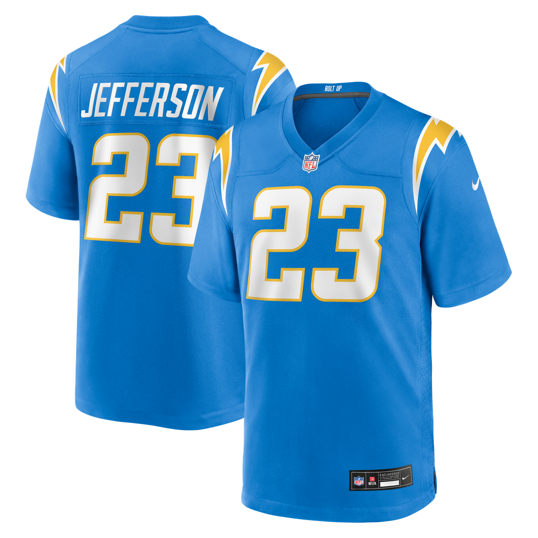 Los Angeles Chargers Tony Jefferson Nike Powder Blue Team Game Jersey