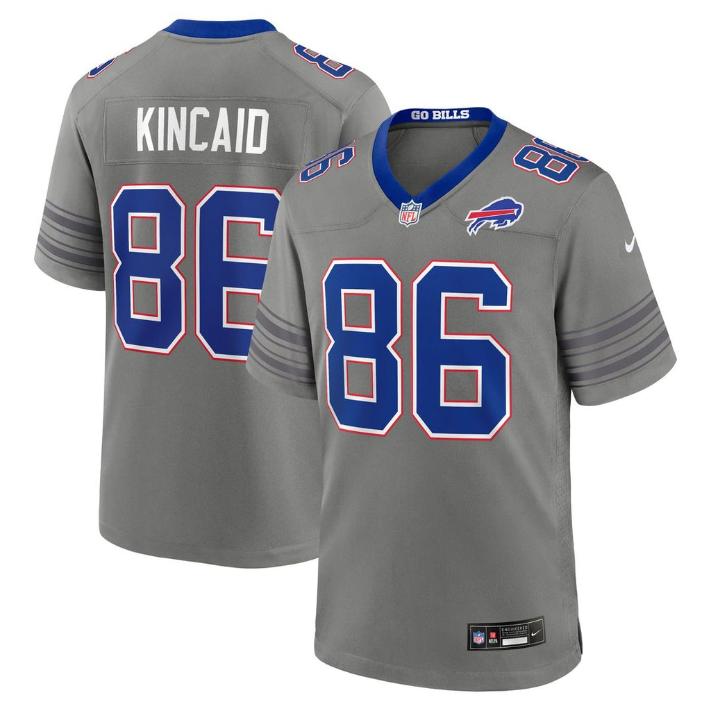 Buffalo Bills Dalton Kincaid Nike Gray Nickel City Game Jersey