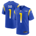 Los Angeles Rams Number 1 Dad Nike Royal Game Jersey