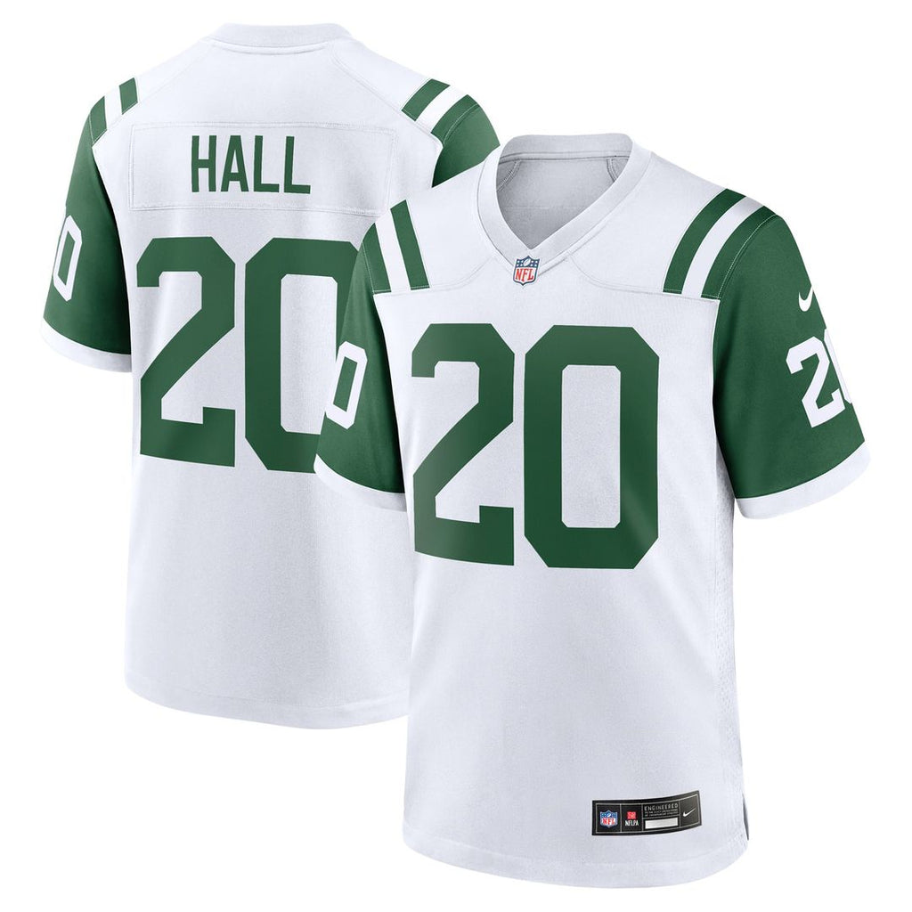 New York Jets Breece Hall Nike White Classic Alternate Game Jersey