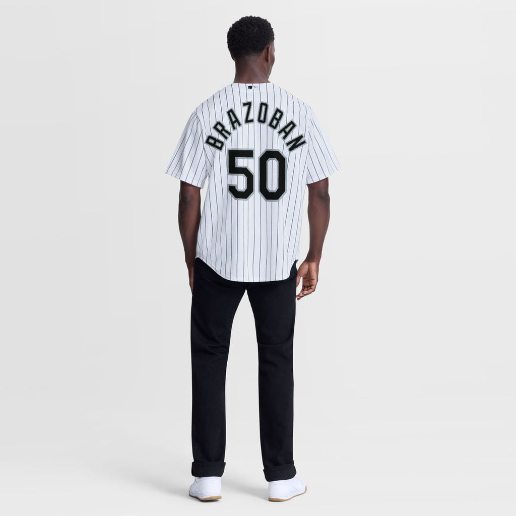 Chicago White Sox Huascar Brazoban Nike White Home Replica Jersey