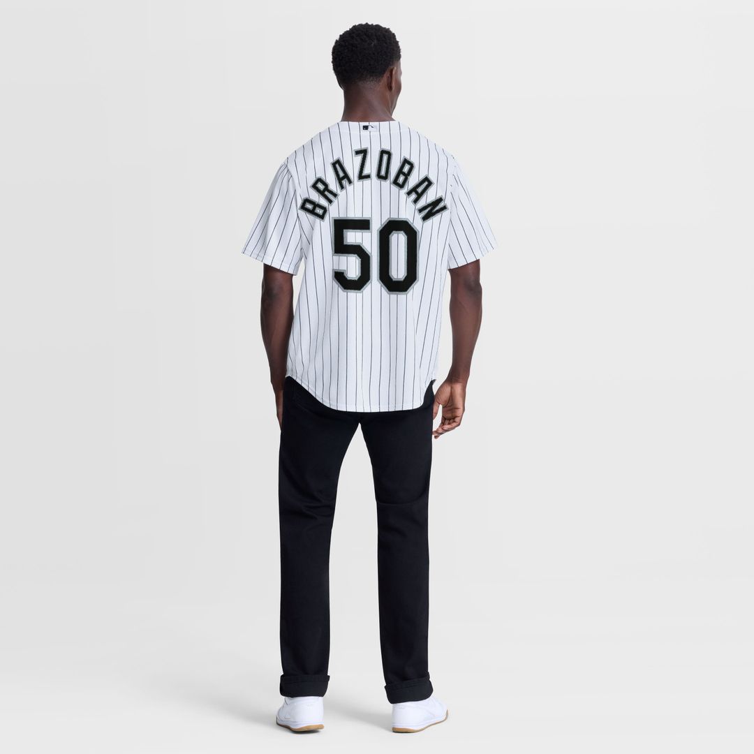 Chicago White Sox Huascar Brazoban Nike White Home Replica Jersey
