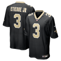 New Orleans Saints Travis Etienne Jr Nike Black Game Jersey
