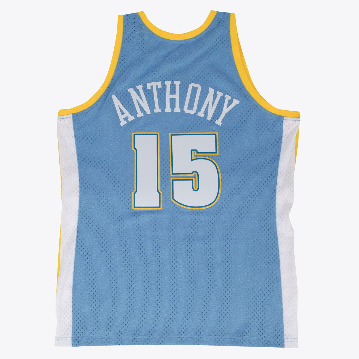Denver Nuggets Carmelo Anthony 2003-04 Hardwood Classics Road Swingman Jersey By Mitchell & Ness - Blue