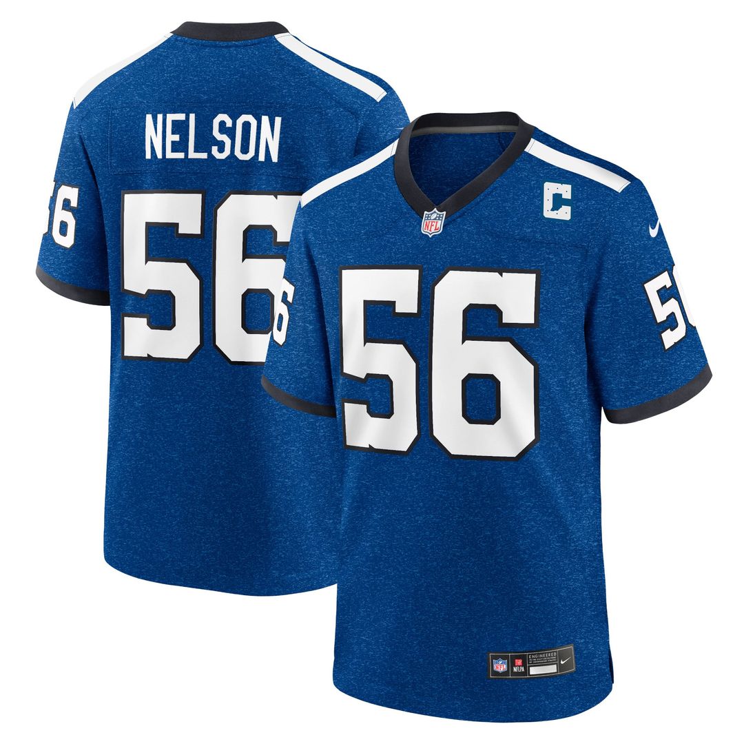 Indianapolis Colts Quenton Nelson Nike Royal Indiana Nights Alternate Game Jersey