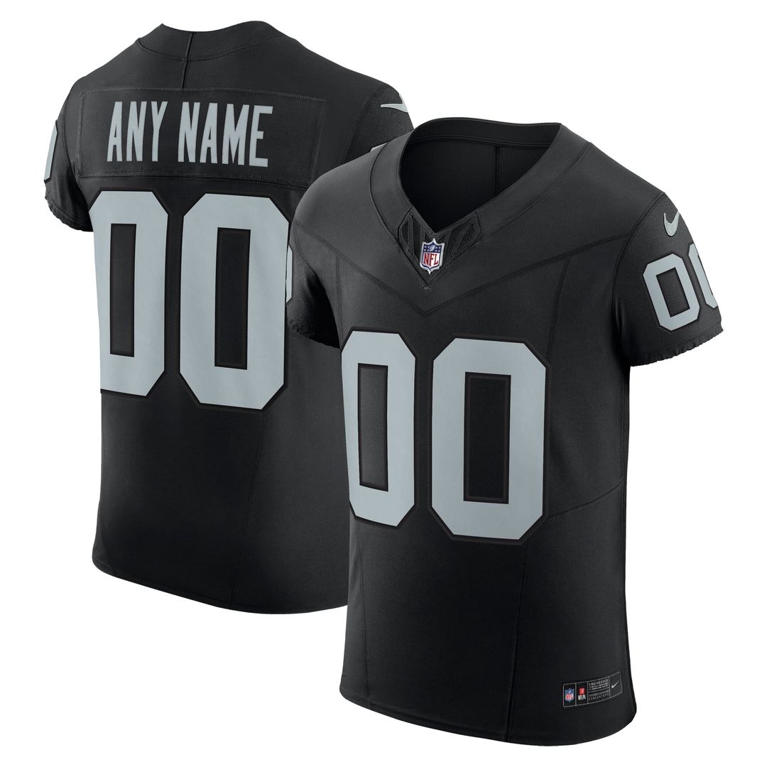 Las Vegas Raiders Nike Black Vapor F.U.S.E. Elite Custom Jersey