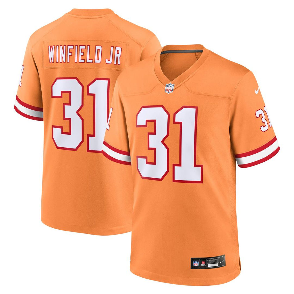 Tampa Bay Buccaneers Antoine Winfield Jr. Nike Orange Throwback Game Jersey