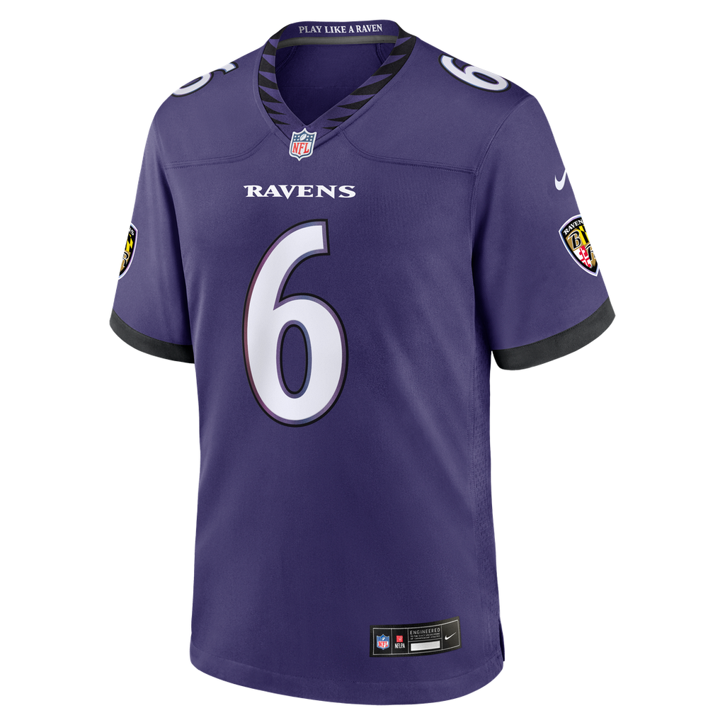 Baltimore Ravens Ja'Kobi Lane Nike Purple Team Game Jersey