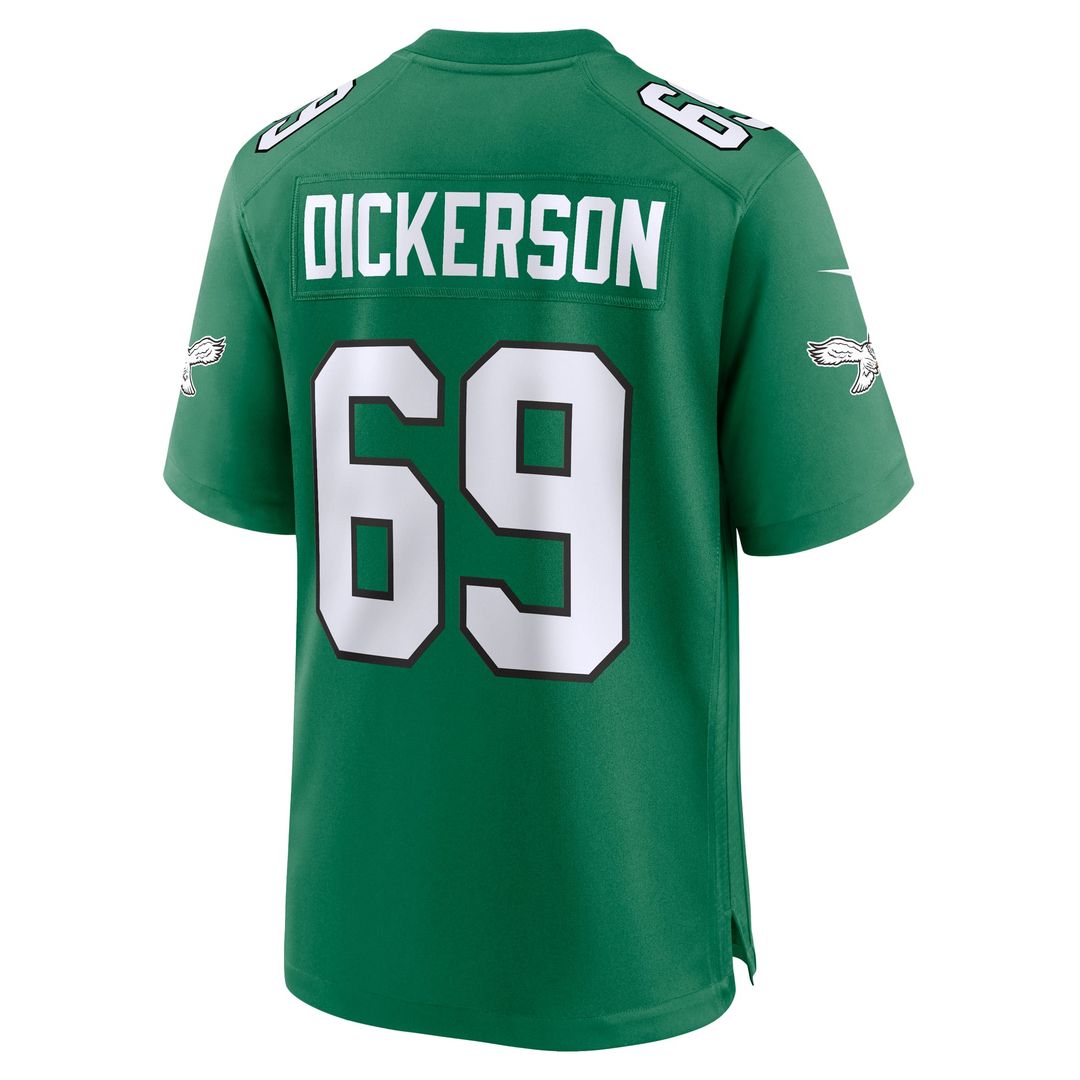 Philadelphia Eagles Landon Dickerson Nike Kelly Green Alternate Game Jersey