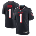 Houston Texans Number 1 Groom Nike Navy Game Jersey