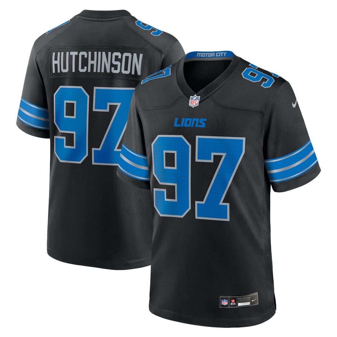 Detroit Lions Aidan Hutchinson Nike White Game Jersey