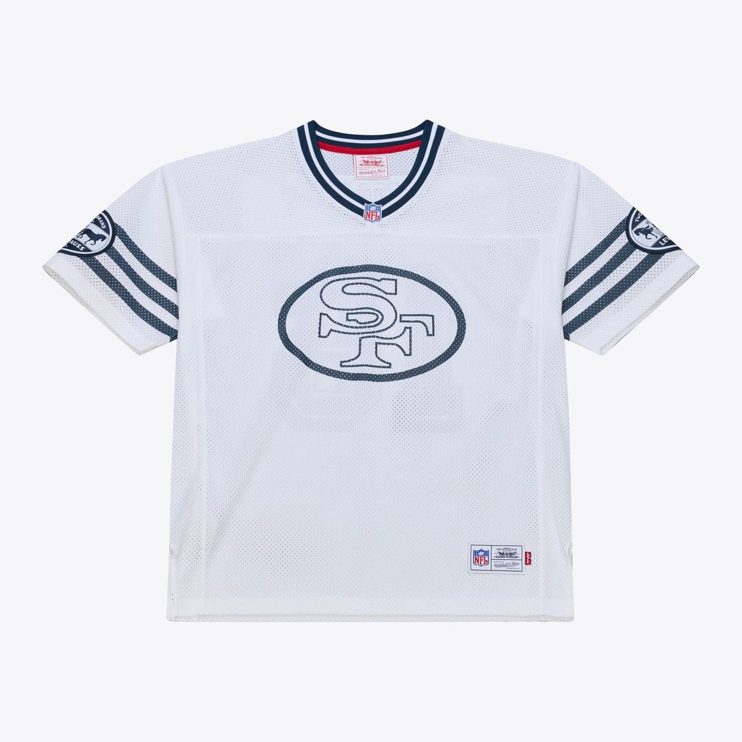 Unisex San Francisco 49ers Joe Montana Mitchell & Ness x Levi's White Legacy Jersey
