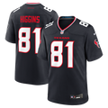 Houston Texans Jayden Higgins Nike Navy Game Jersey