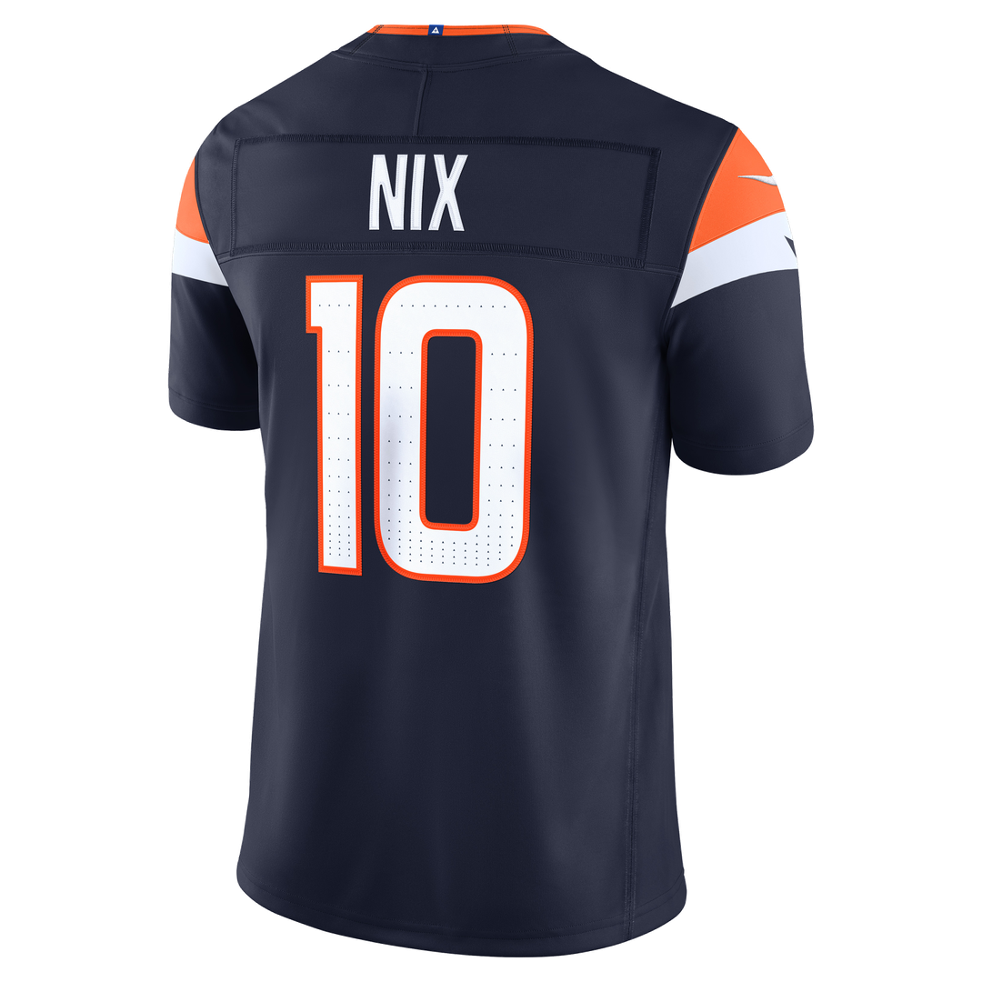 Denver Broncos Bo Nix Nike Orange Alternate Mile High Collection 1977 Throwback Vapor F.U.S.E. Stitched Limited Jersey