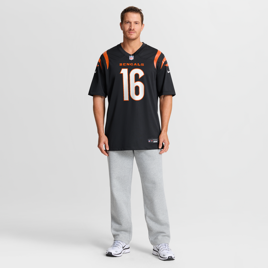 Cincinnati Bengals Joe Flacco Nike Black Team Game Jersey