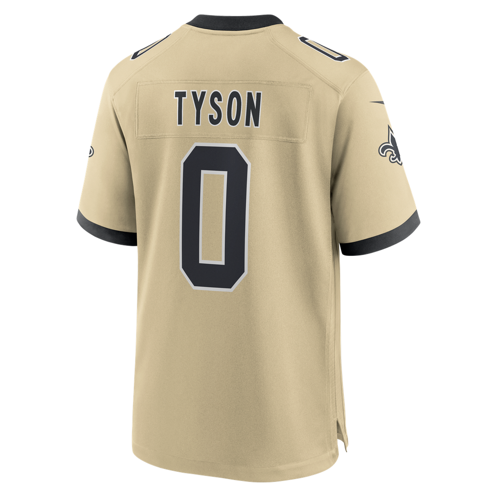 New Orleans Saints Jordyn Tyson Nike Black Team Game Jersey
