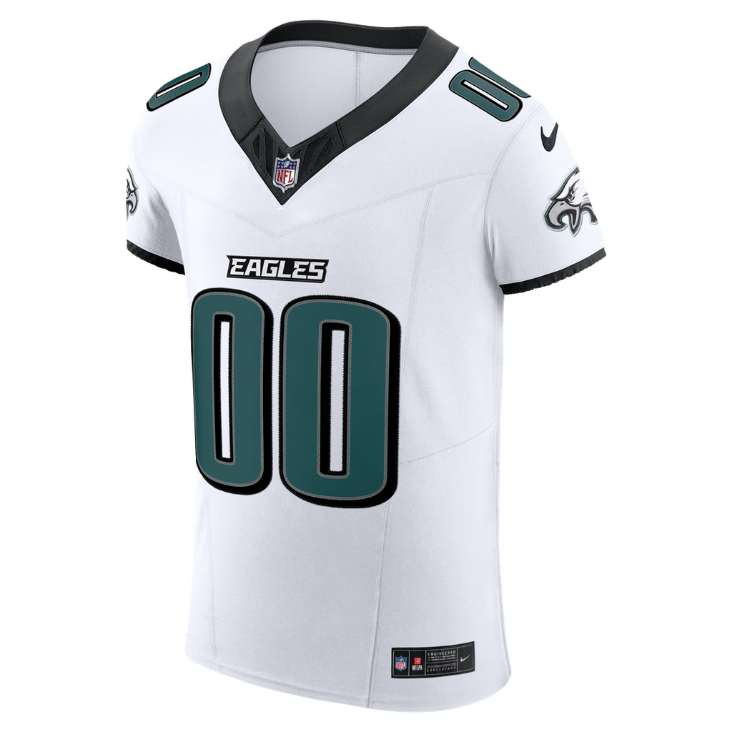 Philadelphia Eagles Nike White Vapor F.U.S.E. Elite Custom Jersey