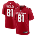 Arizona Cardinals Travis Vokolek Nike Cardinal Team Game Jersey