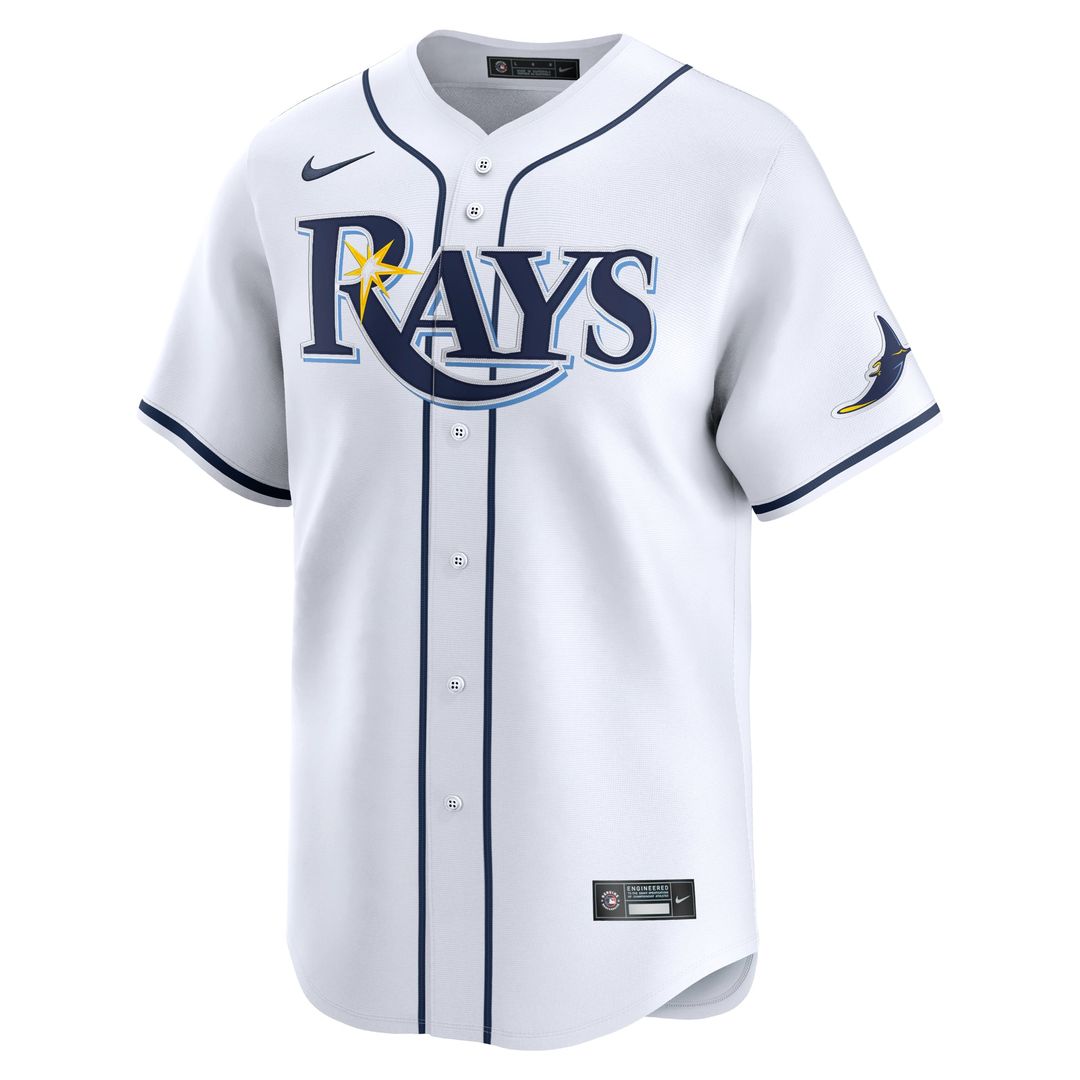 Tampa Bay Rays Brandon Lowe Nike White Home Limited Player Jersey