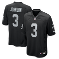 Las Vegas Raiders Taron Johnson Nike Black Team Game Jersey