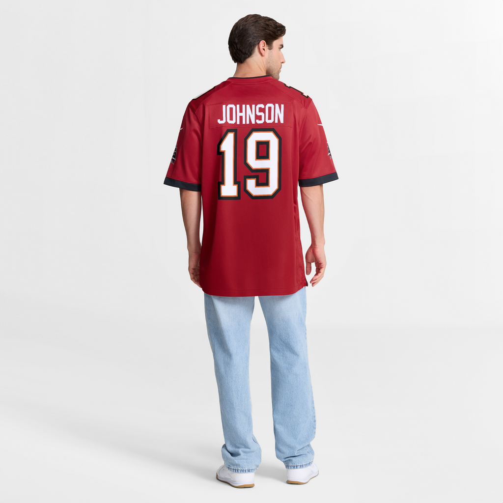 Tampa Bay Buccaneers Keyshawn Johnson Nike Red Game Retired Player Jersey