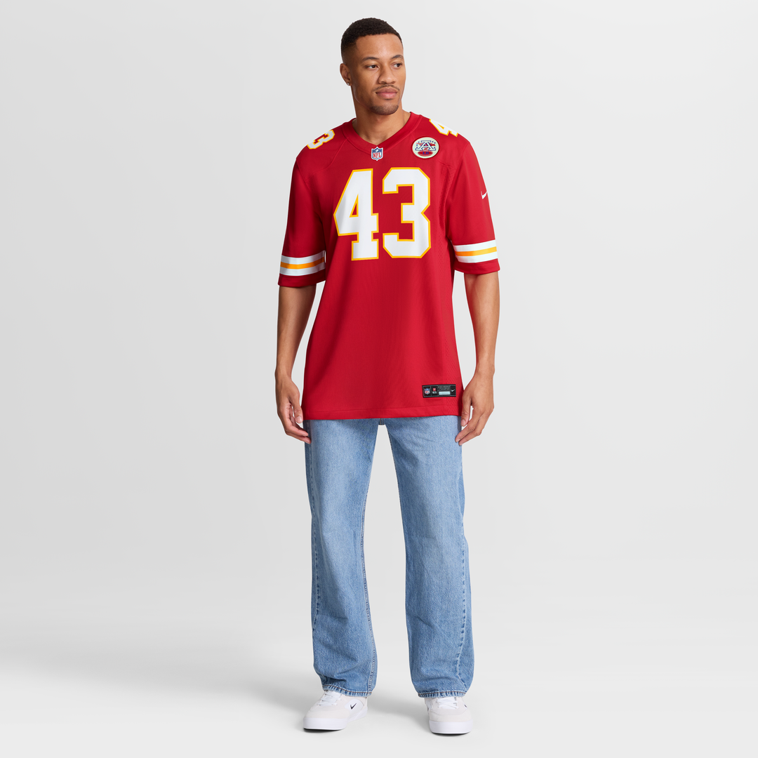 Kansas City Chiefs Jack Cochrane Nike Red Game Player Jersey