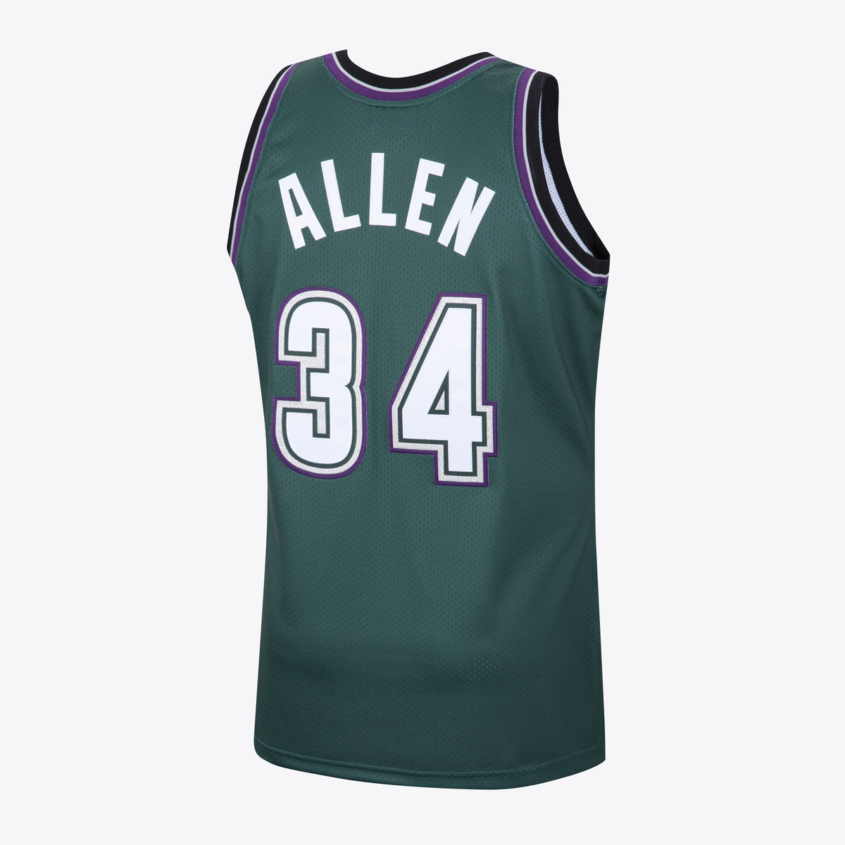 Milwaukee Bucks Ray Allen 1996 Hardwood Classics Alternate Swingman Jersey By Mitchell & Ness - Dark Green