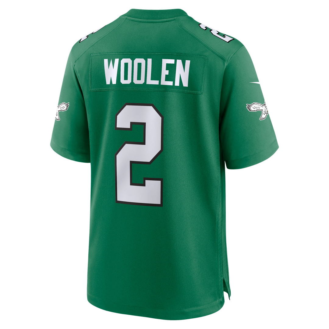 Philadelphia Eagles Tariq Woolen Nike Kelly Green Alternate Game Jersey