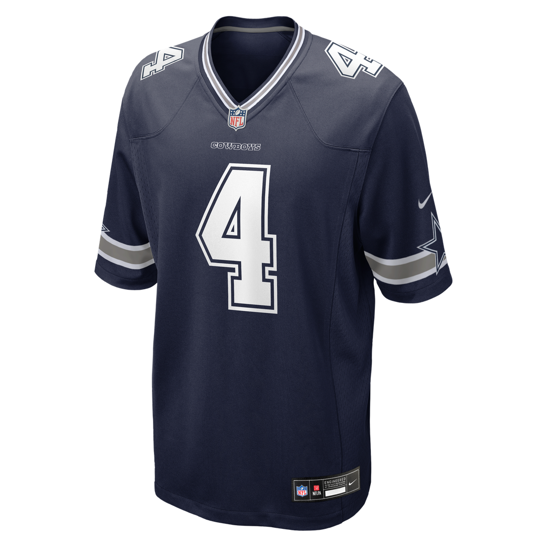 Dallas Cowboys Dak Prescott Nike Navy Game Team Jersey