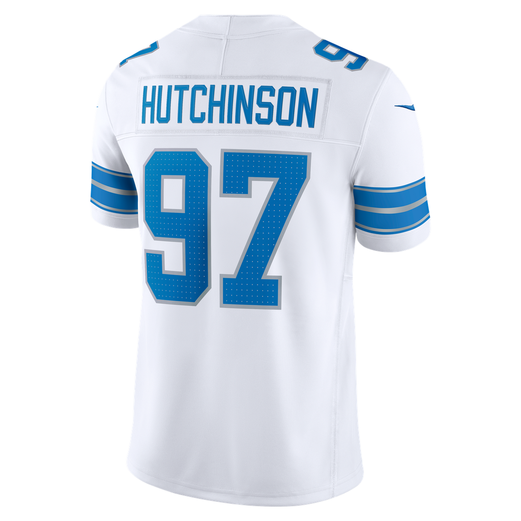 Detroit Lions Aidan Hutchinson Nike Blue Team Vapor F.U.S.E. Stitched Limited Jersey