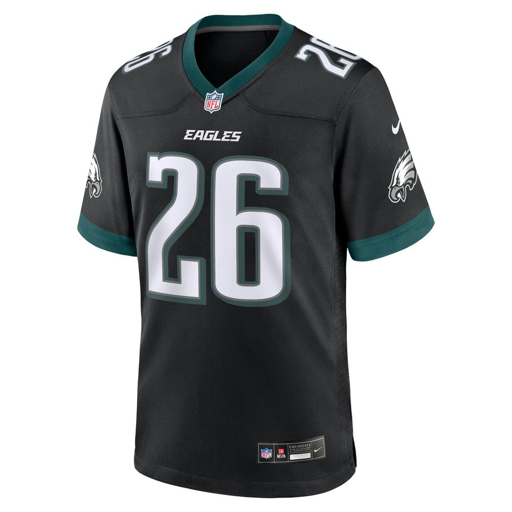 Philadelphia Eagles Saquon Barkley Nike Midnight Green Game Player Jersey
