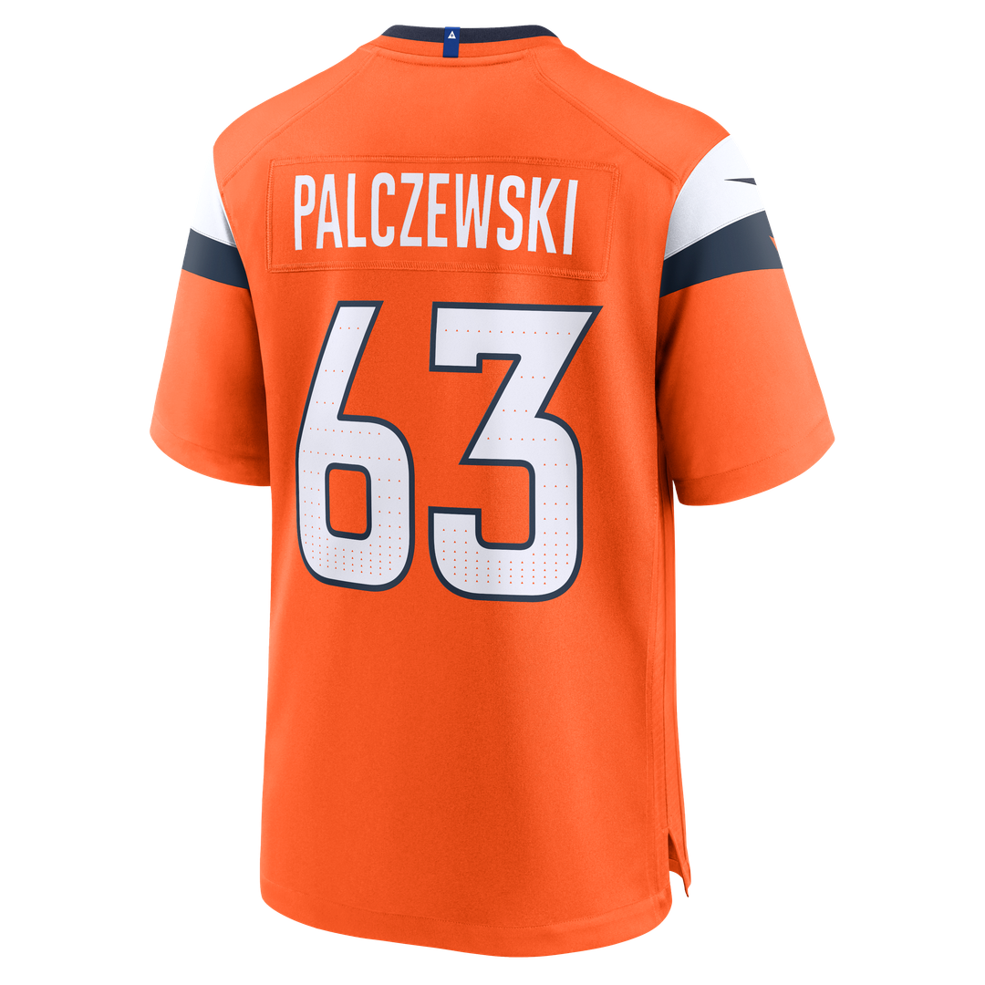 Denver Broncos Alex Palczewski Nike Orange Team Game Jersey