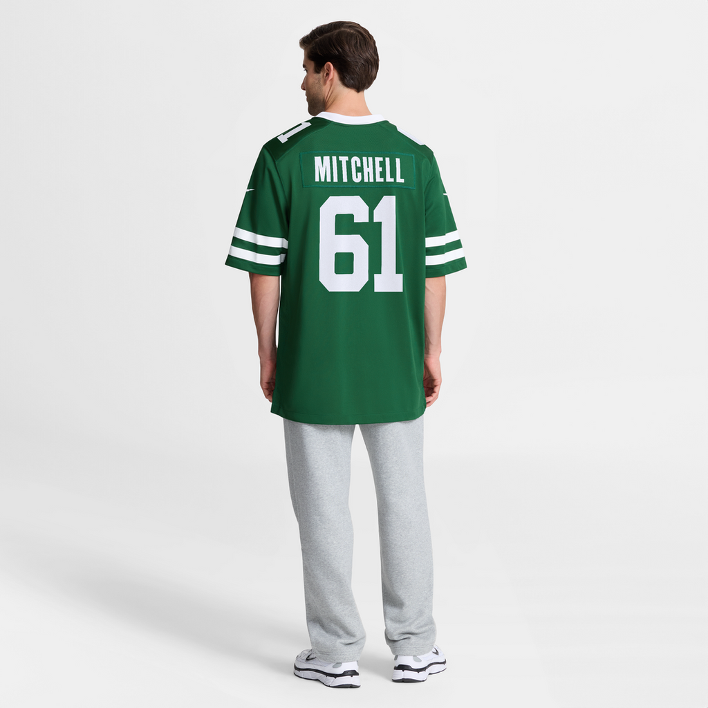 New York Jets Max Mitchell Nike Legacy Green Team Game Jersey