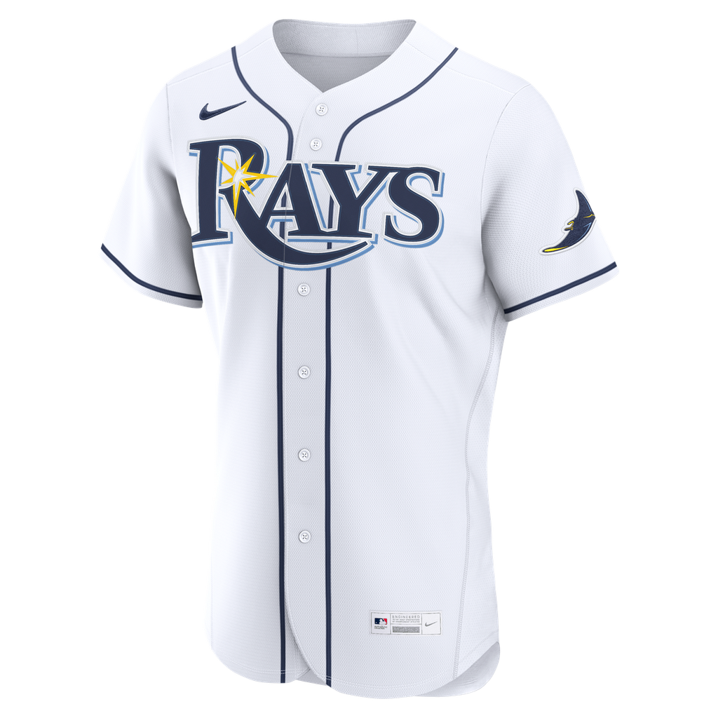 Tampa Bay Rays Nike White Home Authentic Custom Jersey