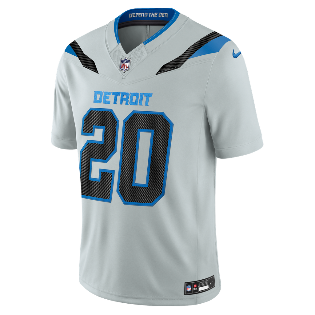 Detroit Lions Barry Sanders Nike Silver 2026 Rivalries Collection Stitched Limited Jersey