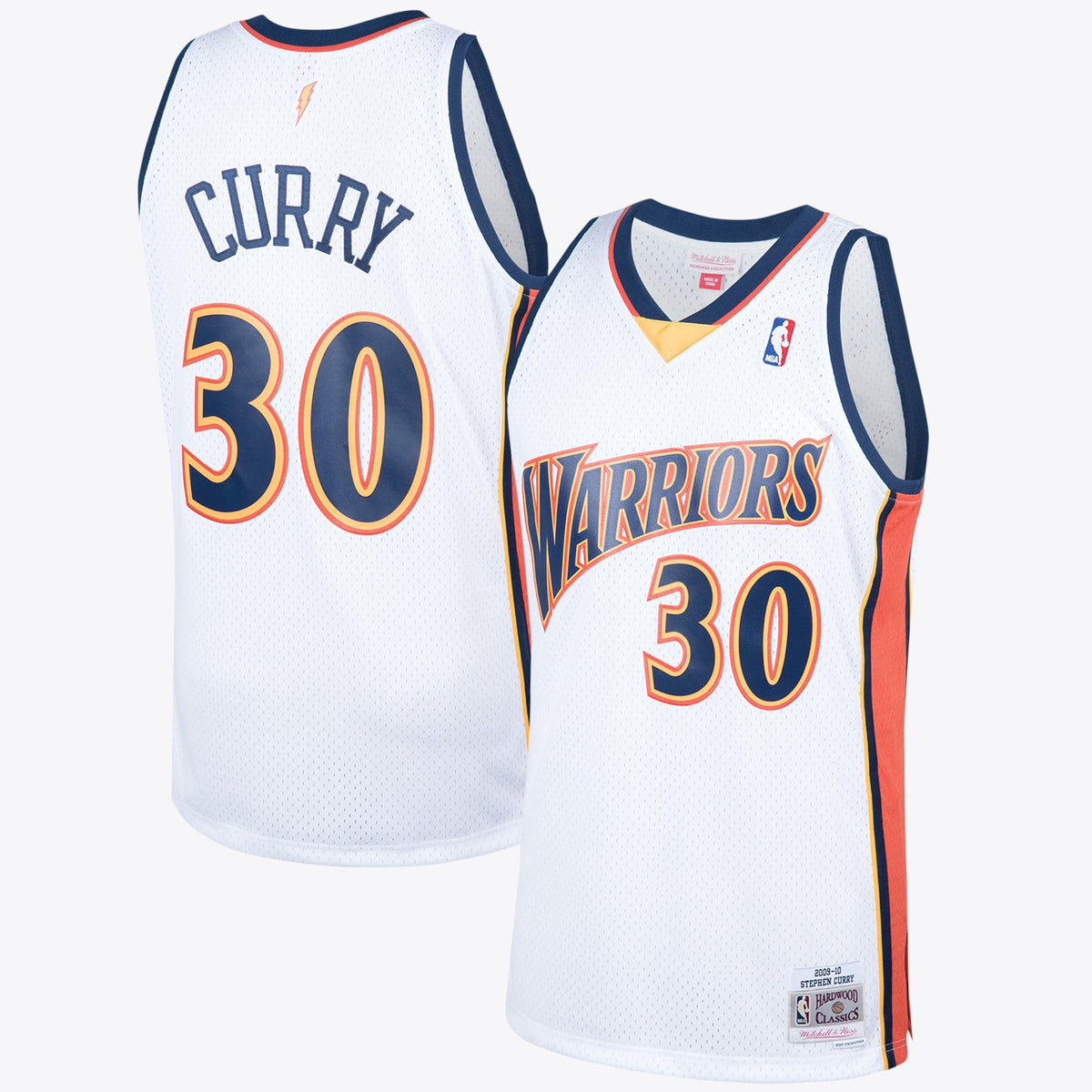 Golden State Warriors 2009 Steph Curry Hardwood Classics Home Swingman Jersey By Mitchell & Ness - White