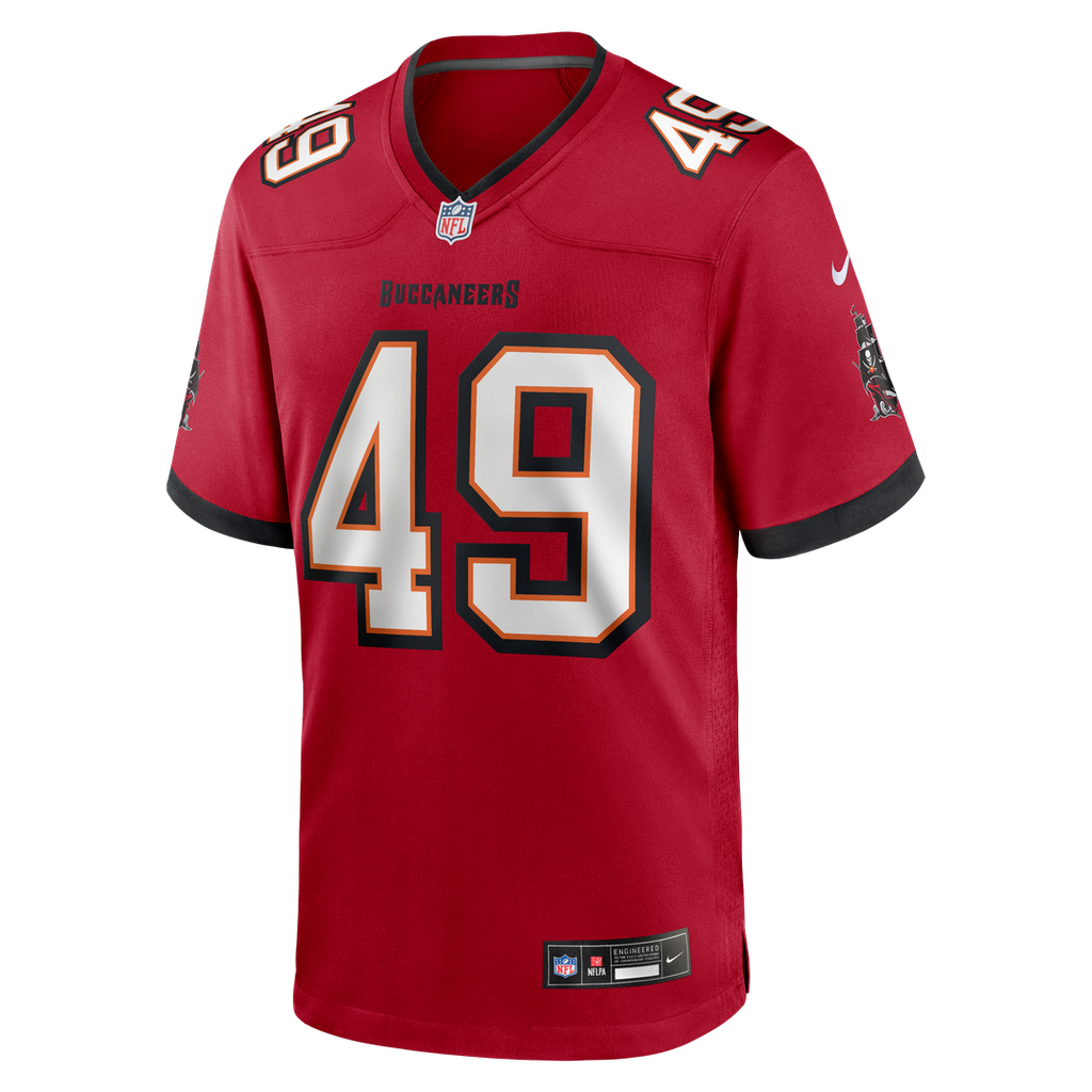 Tampa Bay Buccaneers Owen Wright Nike Red Team Game Jersey