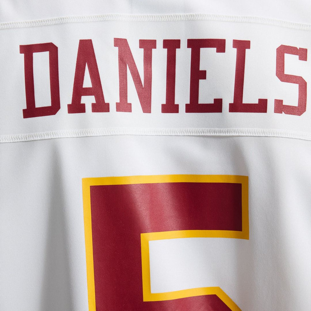 Hail Raiser Washington Commanders Jayden Daniels Nike Black Alternate Game Jersey