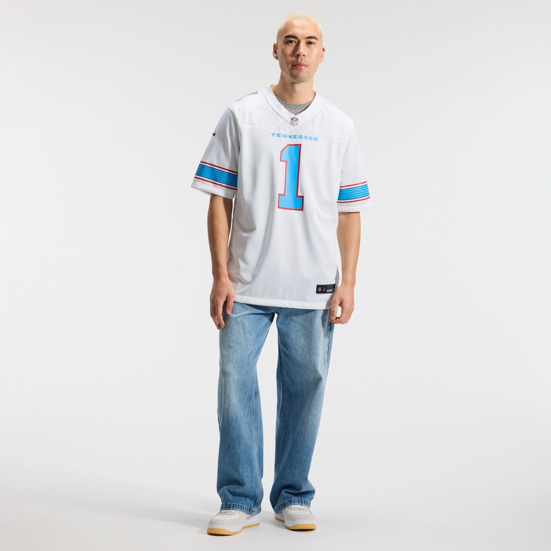 Tennessee Titans Cameron Ward Nike Light Blue Game Jersey