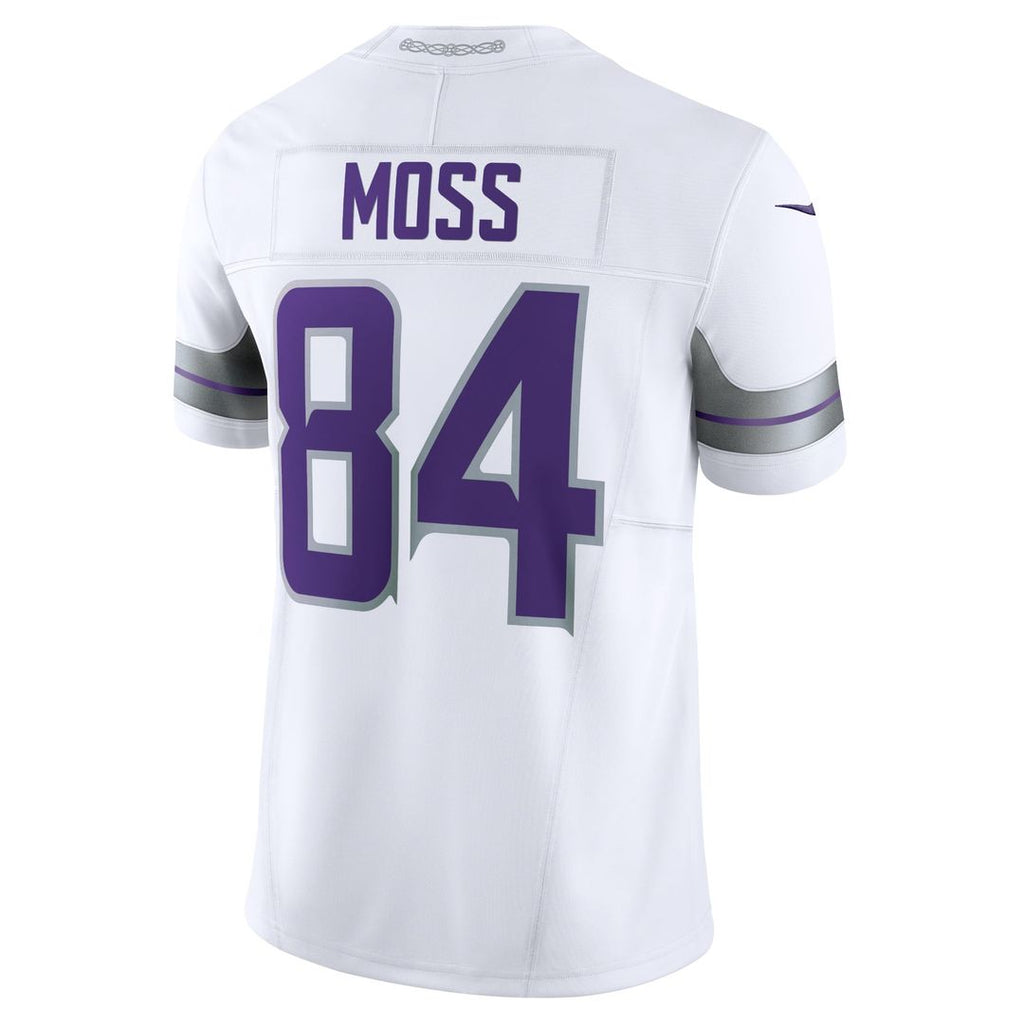 Minnesota Vikings Randy Moss Nike White Alternate Vapor F.U.S.E. Retired Player Limited Jersey