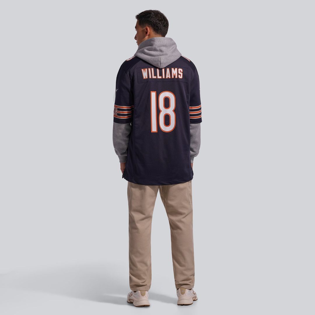 Chicago Bears Caleb Williams Nike White First Round Pick Player Game Jersey