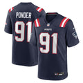 New England Patriots Elijah Ponder Nike Navy Team Game Jersey